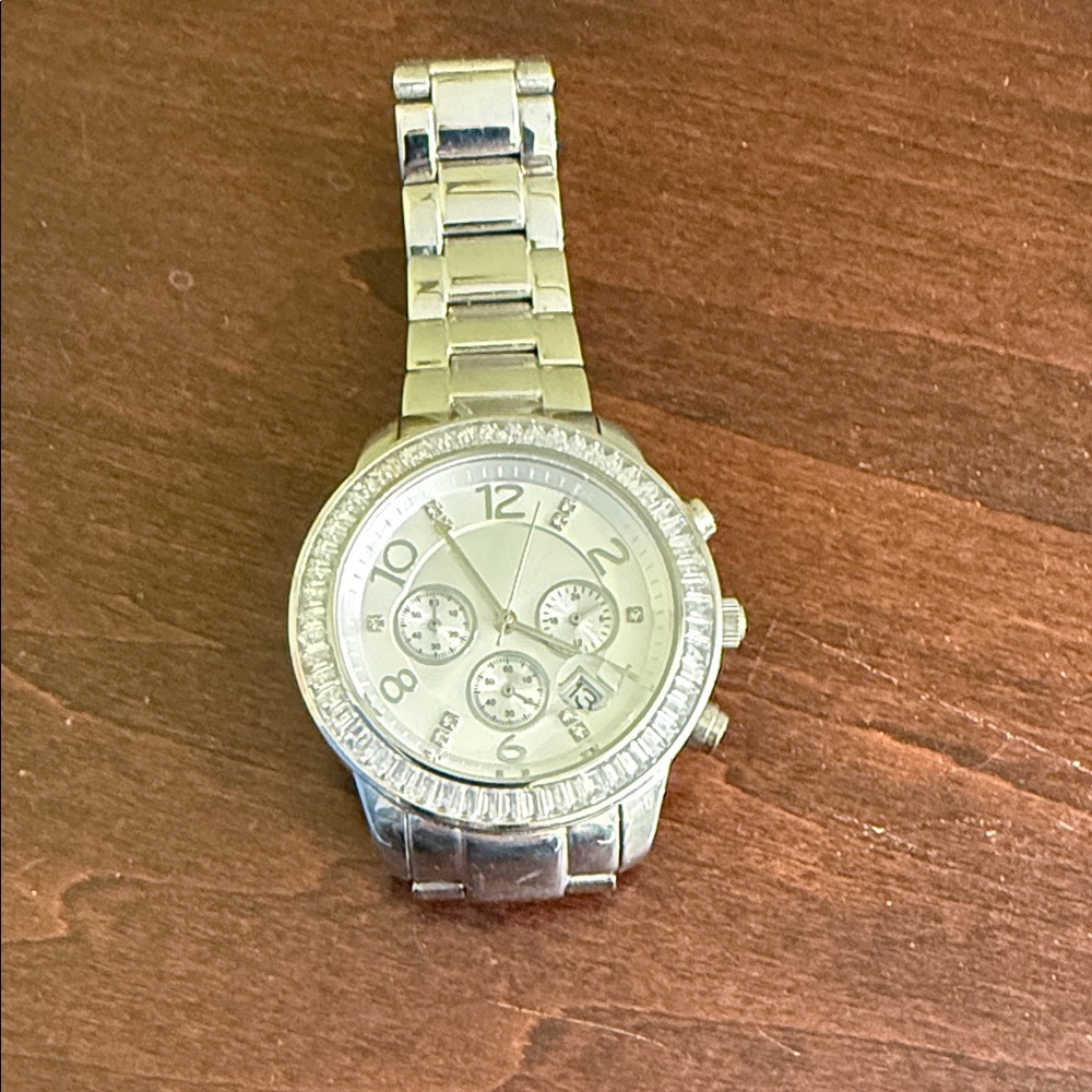 Silpada Silver-Tone Crystal Accent Women's Watch